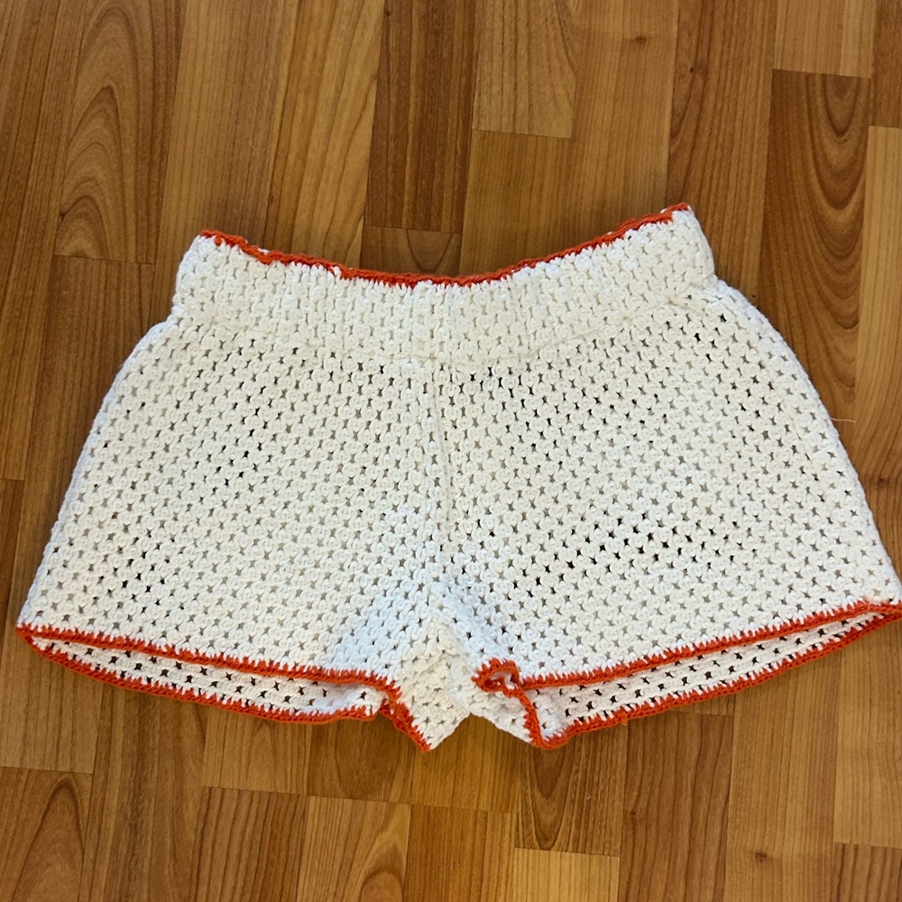 Free people beach crochet shorts
